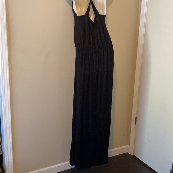 Chatoyant black sleeveless maxi dress extra large - Picture 2 of 5